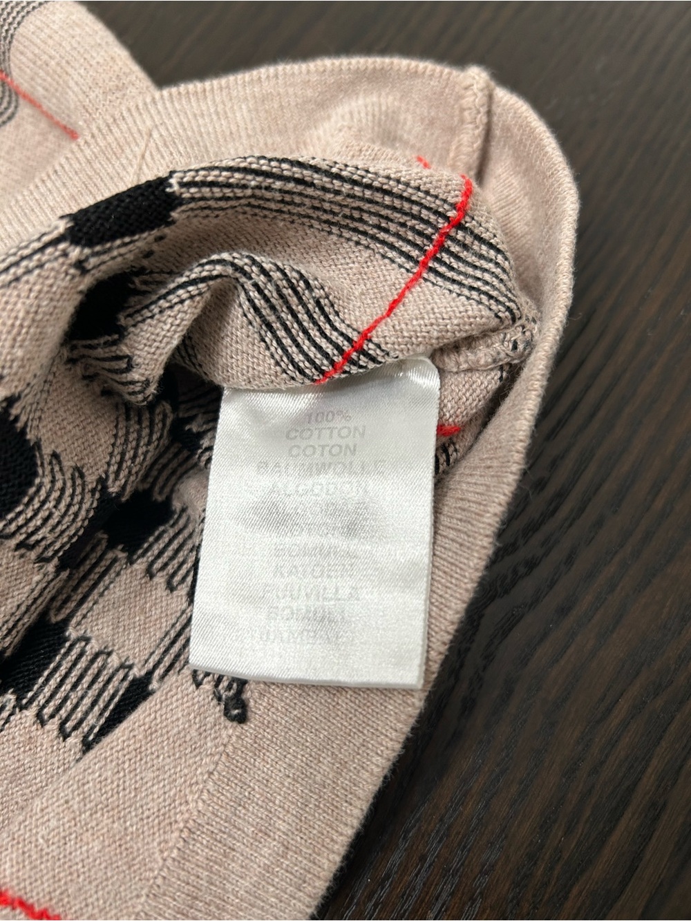 BURBERRY LONDON NOVA CHECK SWEATER 100% COTTON  VTG - Picture 6 of 8